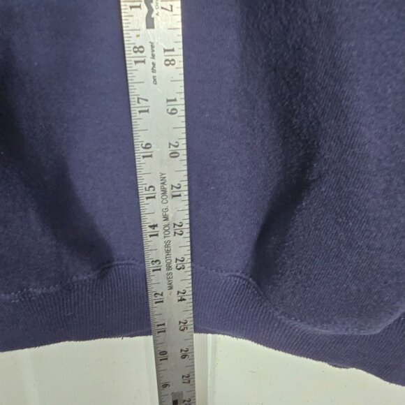 Vintage Oarsman Christmas Sweatshirt Large Unisex Blue Santa - Picture 5 of 9